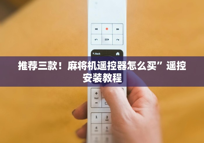 【第一攻略】“麻将机改装控牌器”附遥控脚本