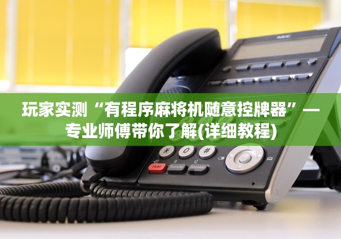 玩家实测“有程序麻将机随意控牌器”—专业师傅带你了解(详细教程)