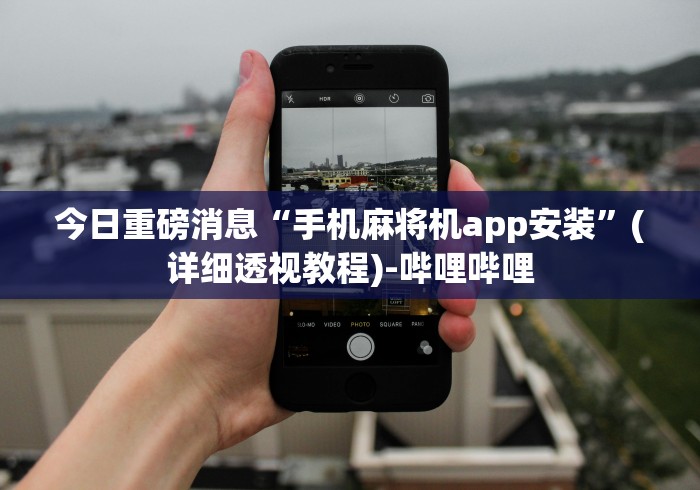 今日重磅消息“手机麻将机app安装”(详细透视教程)-哔哩哔哩