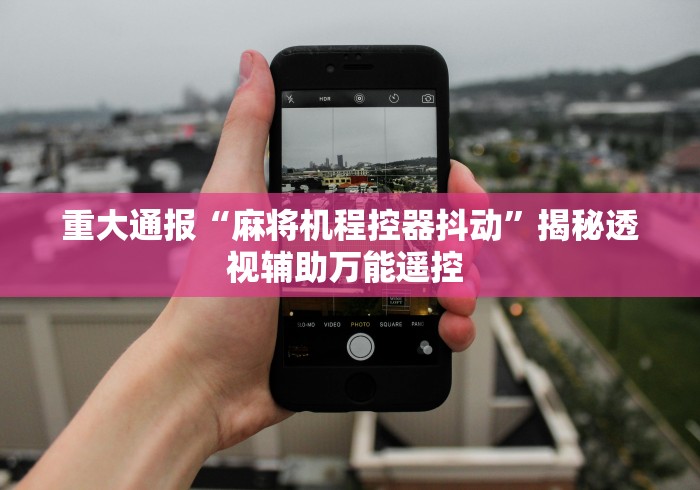 重大通报“麻将机程控器抖动”揭秘透视辅助万能遥控 