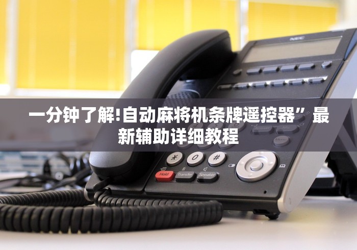 一分钟了解!自动麻将机条牌遥控器”最新辅助详细教程