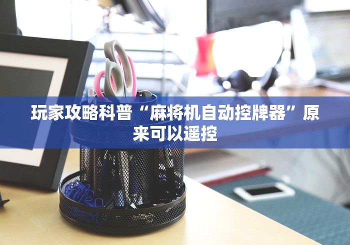 全网解答|“装了程控的麻将机”-揭秘遥控教程分享