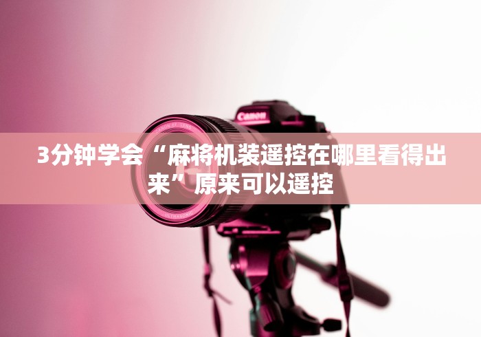 玩家秒懂“遥控麻将机是真的吗这牌属实有点意外了