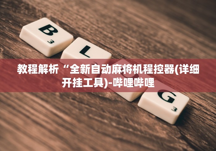 教程解析“全新自动麻将机程控器(详细开挂工具)-哔哩哔哩