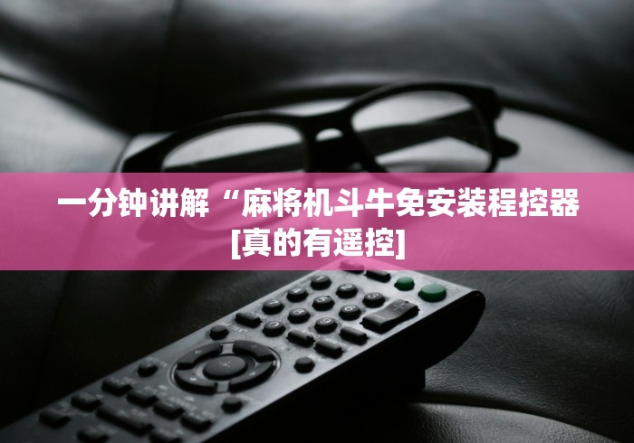 一分钟讲解“麻将机斗牛免安装程控器[真的有遥控]