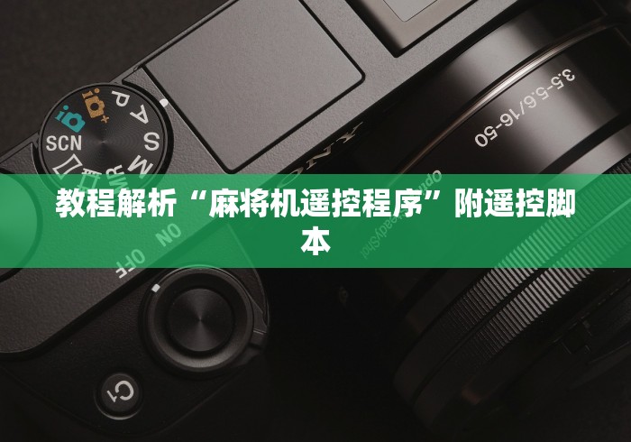 教程解析“麻将机遥控程序”附遥控脚本