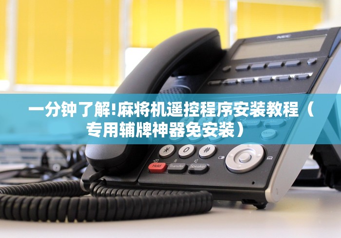 一分钟了解!麻将机遥控程序安装教程（专用辅牌神器免安装） 