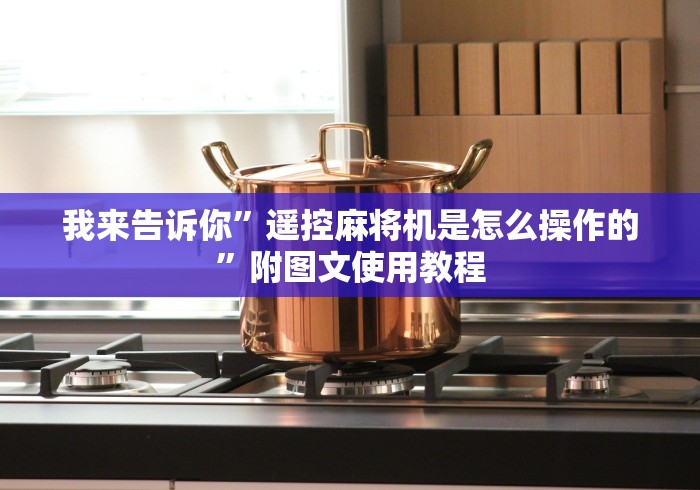 我来告诉你”遥控麻将机是怎么操作的”附图文使用教程