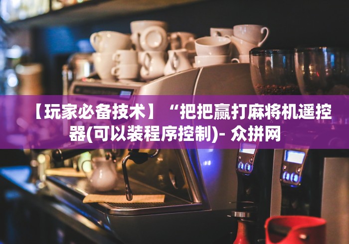 【玩家必备技术】“把把赢打麻将机遥控器(可以装程序控制)- 众拼网