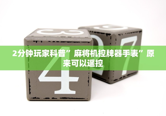 2分钟玩家科普”麻将机控牌器手表”原来可以遥控