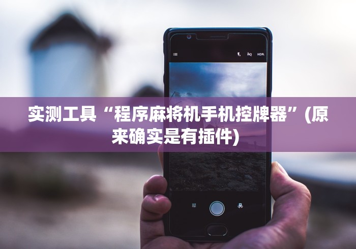 实测工具“程序麻将机手机控牌器”(原来确实是有插件) 