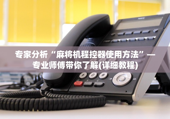 专家分析“麻将机程控器使用方法”—专业师傅带你了解(详细教程)