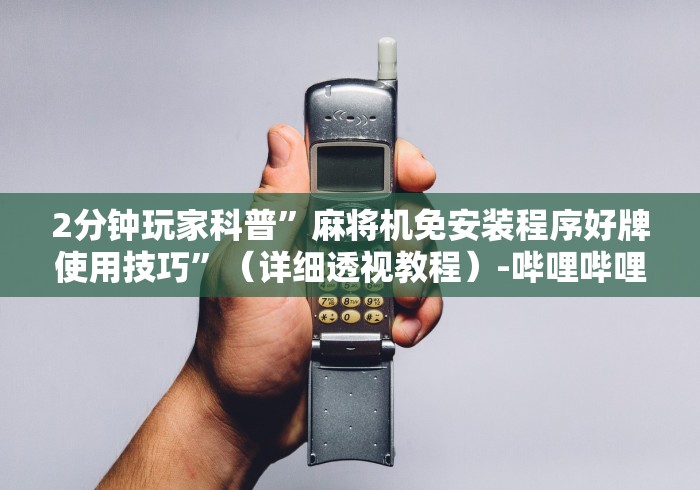 2分钟玩家科普”麻将机免安装程序好牌使用技巧”（详细透视教程）-哔哩哔哩