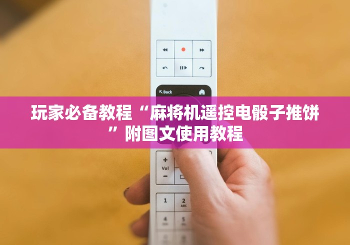 分享实测辅助“麻将机程控器凹凸不平!专业师傅带你一起了解(确实遥控)