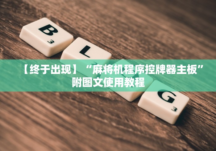 【终于出现】“麻将机程序控牌器主板”附图文使用教程 【终于出现】“麻将机程序控牌器主板”附图文使用教程