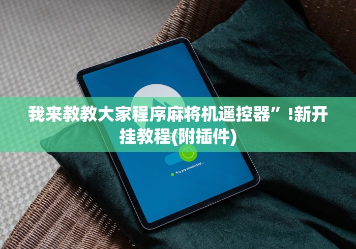 我来教教大家程序麻将机遥控器”!新开挂教程(附插件)