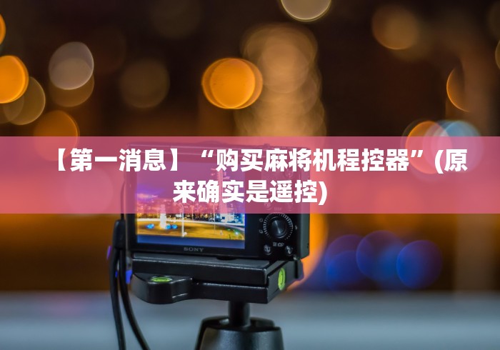 【第一消息】“购买麻将机程控器”(原来确实是遥控) 【第一消息】“购买麻将机程控器”(原来确实是遥控)