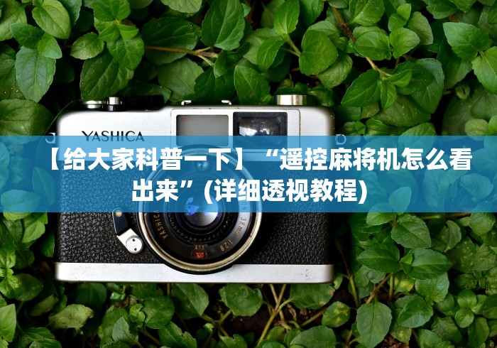 【给大家科普一下】“遥控麻将机怎么看出来”(详细透视教程)