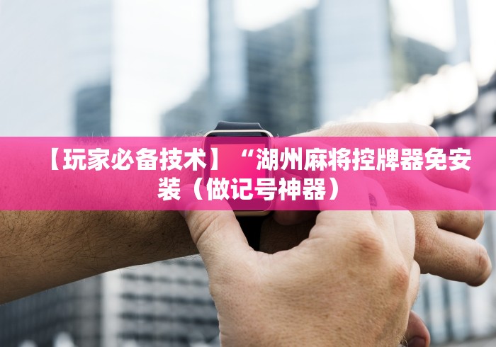 【玩家必备技术】“湖州麻将控牌器免安装（做记号神器）