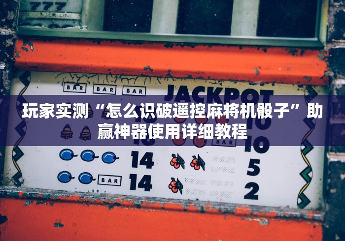 玩家实测“怎么识破遥控麻将机骰子”助赢神器使用详细教程