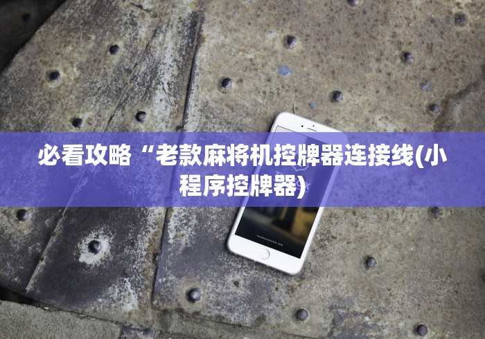 必看攻略“老款麻将机控牌器连接线(小程序控牌器)