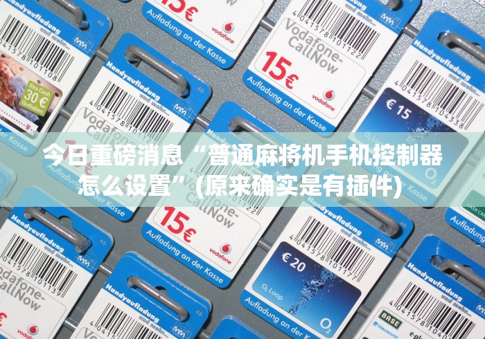 今日重磅消息“普通麻将机手机控制器怎么设置”(原来确实是有插件) 