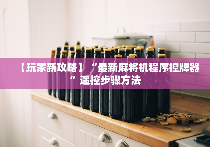 【玩家新攻略】“最新麻将机程序控牌器”遥控步骤方法