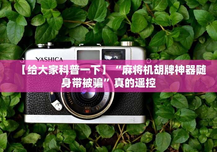 【给大家科普一下】“麻将机胡牌神器随身带被骗”真的遥控