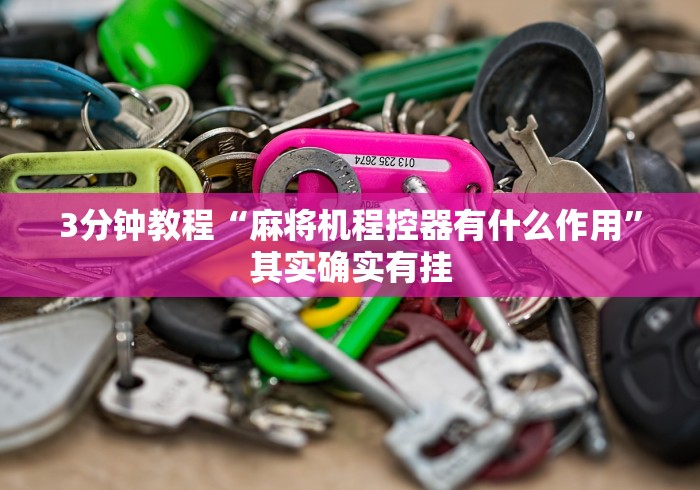 3分钟教程“麻将机程控器有什么作用”其实确实有挂