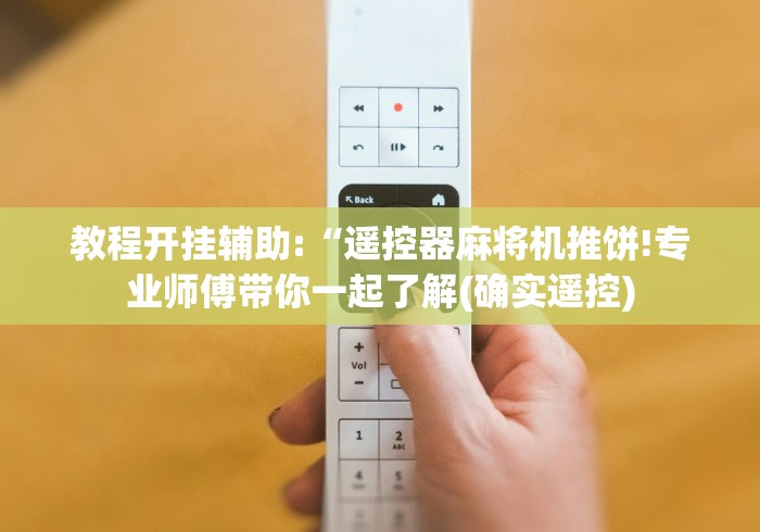 教程开挂辅助:“遥控器麻将机推饼!专业师傅带你一起了解(确实遥控)