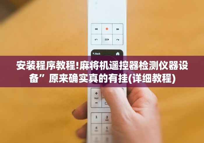 安装程序教程!麻将机遥控器检测仪器设备”原来确实真的有挂(详细教程)