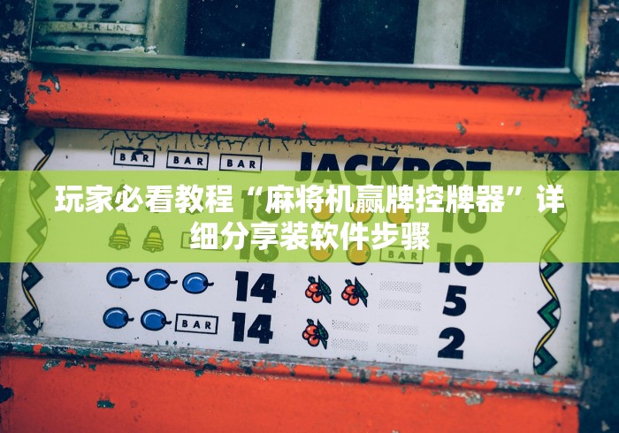 玩家必看教程“麻将机赢牌控牌器”详细分享装软件步骤